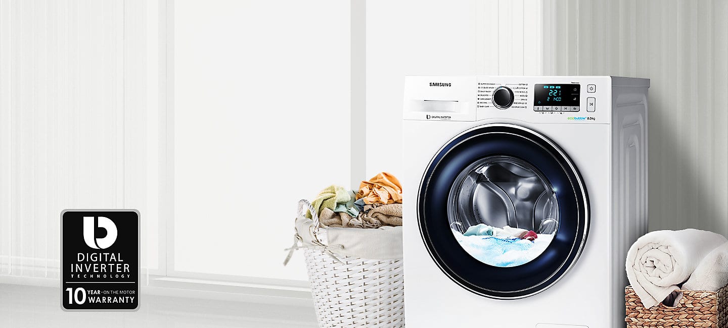 Samsung 9KG 1400 Eco Bubble Washing Machine | Pooles Domestics